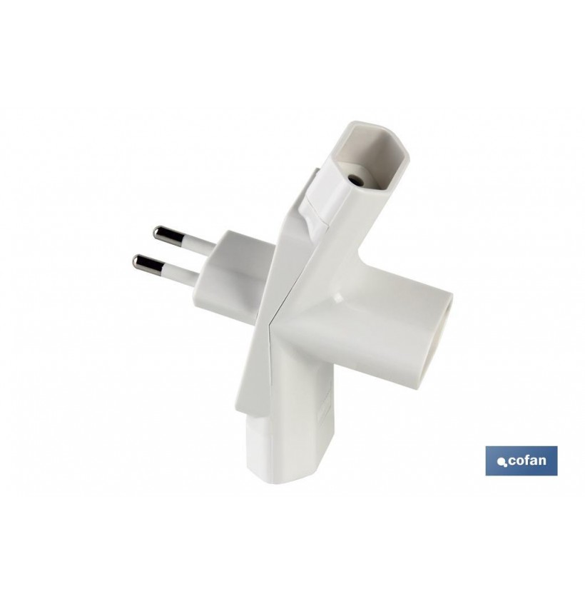 ADAPTADOR MULTIVIA 3 VIAS (10A-250V)