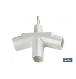 ADAPTADOR MULTIVIA 3 VIAS (10A-250V)