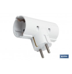 ADAPTADOR SCHUKO 2 VIAS (16A-250V)