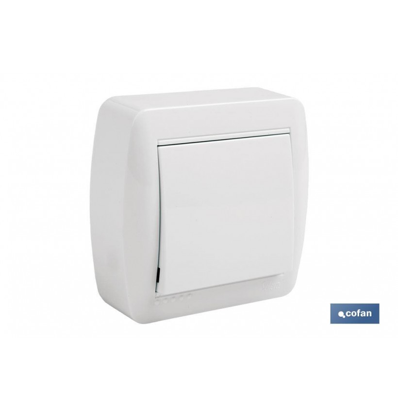 CONMUTADOR-INTERRUPTOR SUPERFICIE MODELO ATLANTIS 10A BLANCO