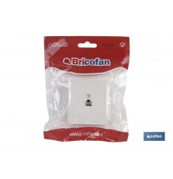 BASE TELEFONO RJ11 SUPERFICIE BLANCO MODELO ATLANTIS