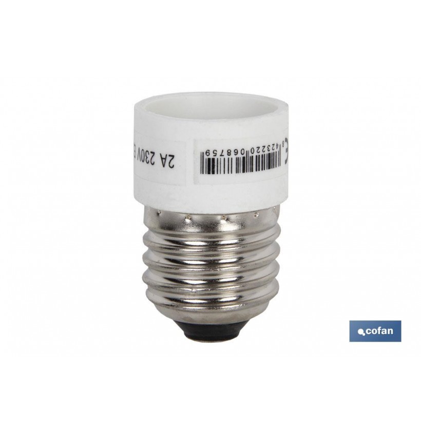 PORTALAMPARAS ADAPTADOR E27 - E14