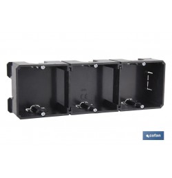 CAJA EMPOTRAR MECANISMOS 145X67X42 6 ENTRADAS TUBO