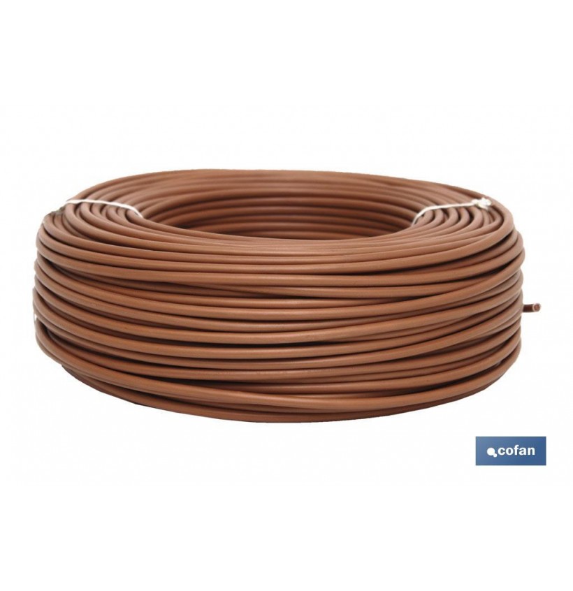 ROLLO CABLE H07V-K 1X1,5MM2 MARRÓN (100M)