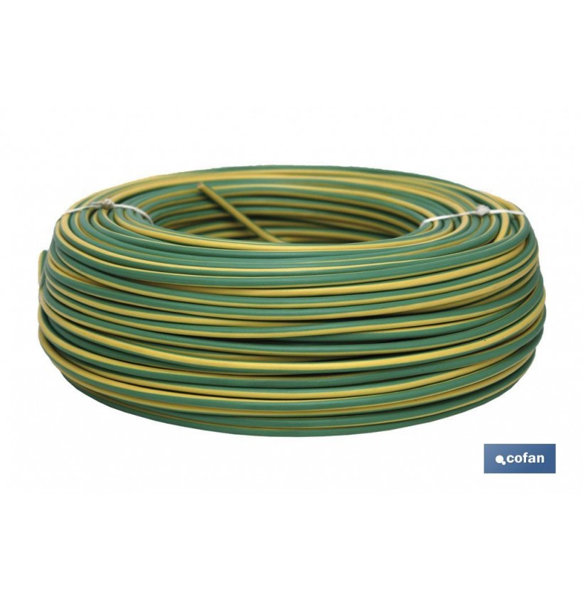 ROLLO CABLE H07V-K 1X1,5MM2 AMAR/VERDE (100M)