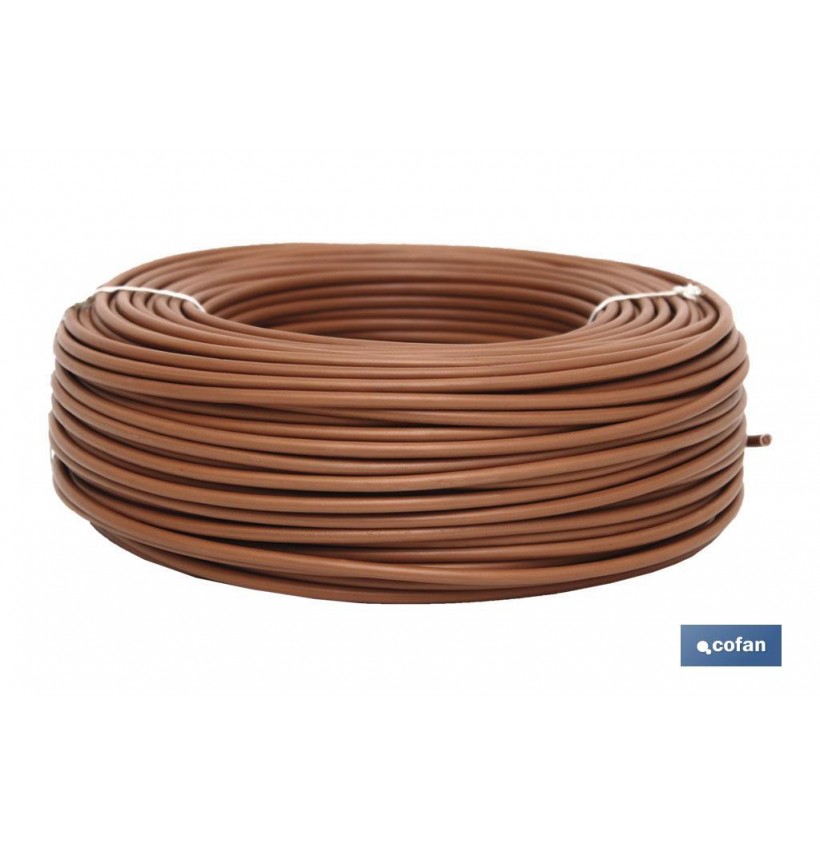 ROLLO CABLE H07V-K 1X2,5MM2 MARRÓN (100M)