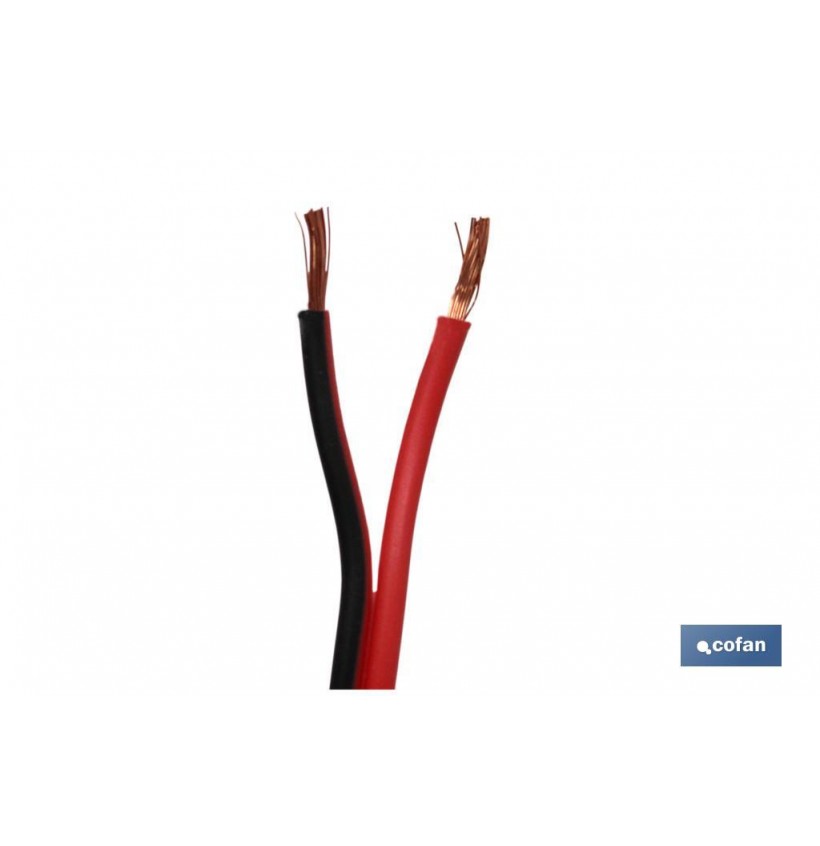 ROLLO 100M CABLE PARALELO ROJO/NEGRO (2X1,5)