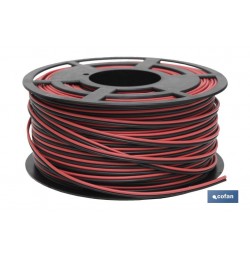 ROLLO 100M CABLE PARALELO ROJO/NEGRO (2X1,5)