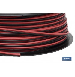 ROLLO 100M CABLE PARALELO ROJO/NEGRO (2X0,75)
