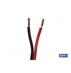 ROLLO 100M CABLE PARALELO ROJO/NEGRO (2X0,75)