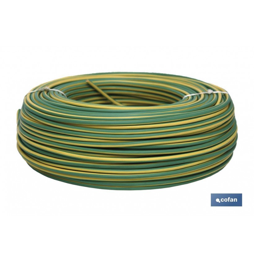 ROLLO CABLE H07V-K 1X6MM2 AMAR/VER (100M)