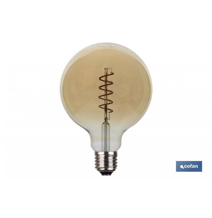 BOMBILLA LED GLOBO SPIRAL 4W E27 170LM 2200K