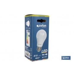 BOMBILLA LED 9W CLASIC 240º 810LM 6500K