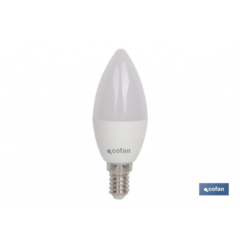 BOMBILLA LED 5W VELA E14 220º 400LM 3000K