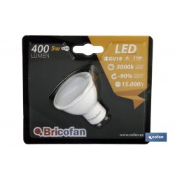 LÁMPARA LED GU-10 5W 60º 395LM 5000K