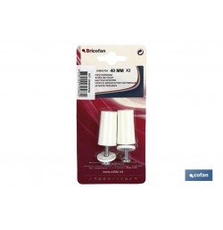 TOPE PERSIANA 40MM BLANCO 2 UDS