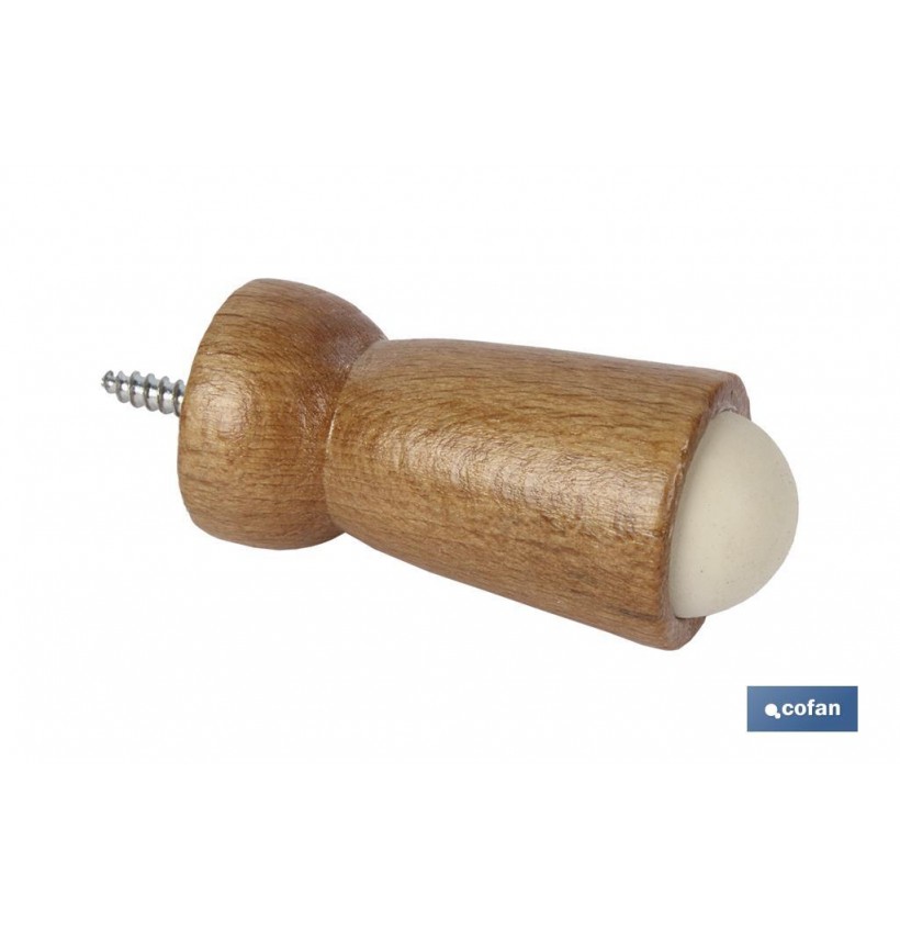 TOPE DE MADERA PARA PUERTA 60 MM VENTA UNITARIA