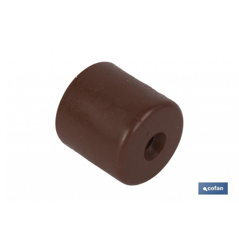 2 TOPE CON TACO Y TORNILLO MARRON