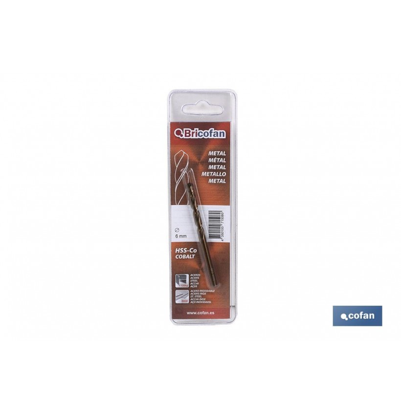BL 2 UDS BROCA HSSCO DIN338 BRICOFAN 3 mm