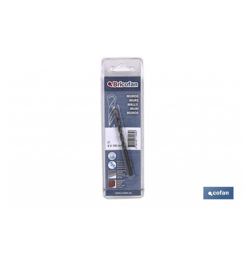 BL 1 UDS BROCA MUROS BRICOFAN 13 X 150 mm