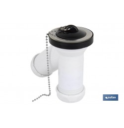 SIFÓN Y COMPACTO CON SALIDA Ø32-40 Y VÁLVULA LAVABO-BIDÉ Ø70