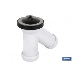 SIFÓN Y COMPACTO CON SALIDA Ø32-40 Y VÁLVULA LAVABO-BIDÉ Ø70