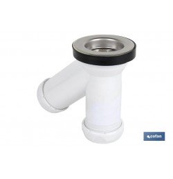 SIFÓN Y COMPACTO CON SALIDA Ø32-40 Y VÁLVULA LAVABO-BIDÉ Ø70