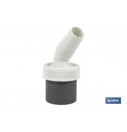 CONEXIÓN PVC Ø40 MM CON DOBLE TOMA AUXILIAR PARA ELECTRODOMÉSTICOS