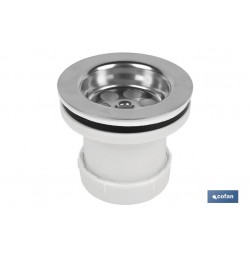VÁLVULA LAVABO-BIDÉ 1 1/4 x 70 TAPÓN METÁLICO