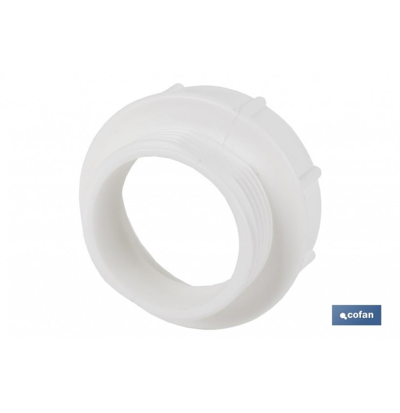 ADAPTADOR CONVERTIDOR 1 1/4 MACHO - 1 1/2 HEMBRA PARA TUBO FLEXIBLE