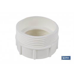 ADAPTADOR CONVERTIDOR 1 1/2 MACHO - 1 1/4 HEMBRA PARA TUBO FLEXIBLE