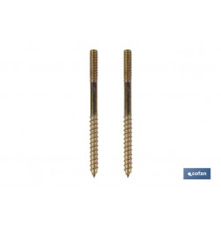 SET 2 PCS TORNILLOS VERTICALES FIJACIÓN INODORO 5 X 75