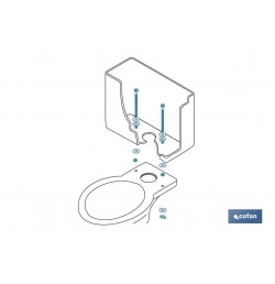 SET 2 PCS TORNILLOS FIJACIÓN TAZA-CISTERNA 6 X 90