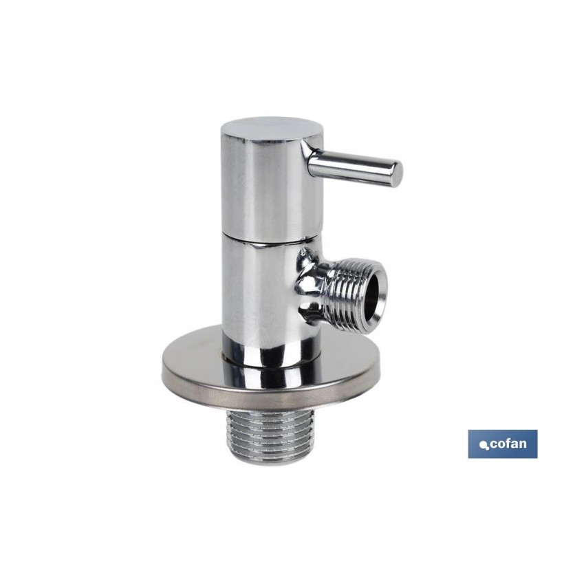 VÁLVULA DE ESCUADRA 1/2 x 3/8 MODELO LUX