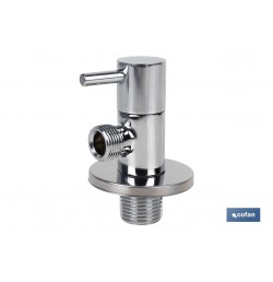 VÁLVULA DE ESCUADRA 1/2 x 3/8 MODELO LUX