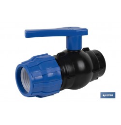 ENLACE VÁLVULA DE BOLA ROSCA HEMBRA PP PN16 75 X 2 1/2