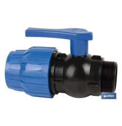 ENLACE VÁLVULA DE BOLA ROSCA MACHO PP PN16 90 X 3
