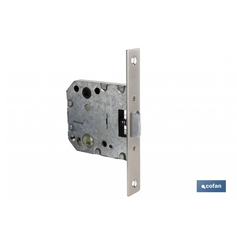 Picaporte embutir cuadrado D47 E50 Niquel (P/Madera)