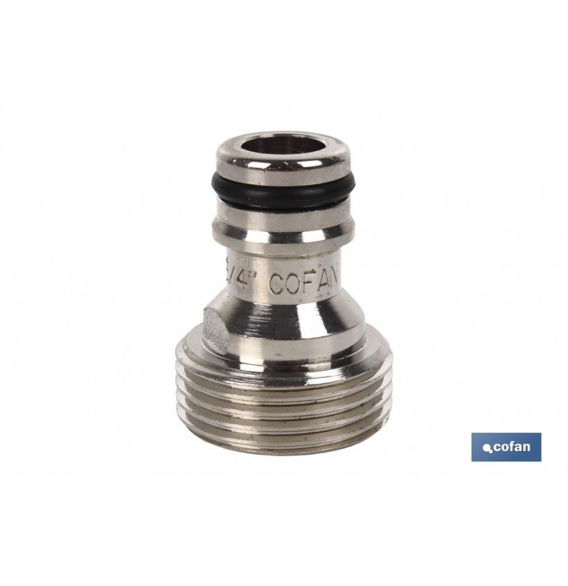 ADAPTADOR LATÓN ROSCA MACHO 3/4