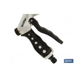 PISTOLA METAL 7 POSICIONES, GATILLO FRONTAL