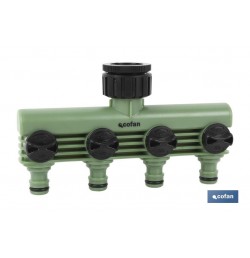 COLECTOR DE RIEGO 4 SALIDAS AJUSTABLES