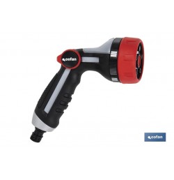 PISTOLA DE RIEGO CON CONTROL DE CAUDAL EN EL PULGAR