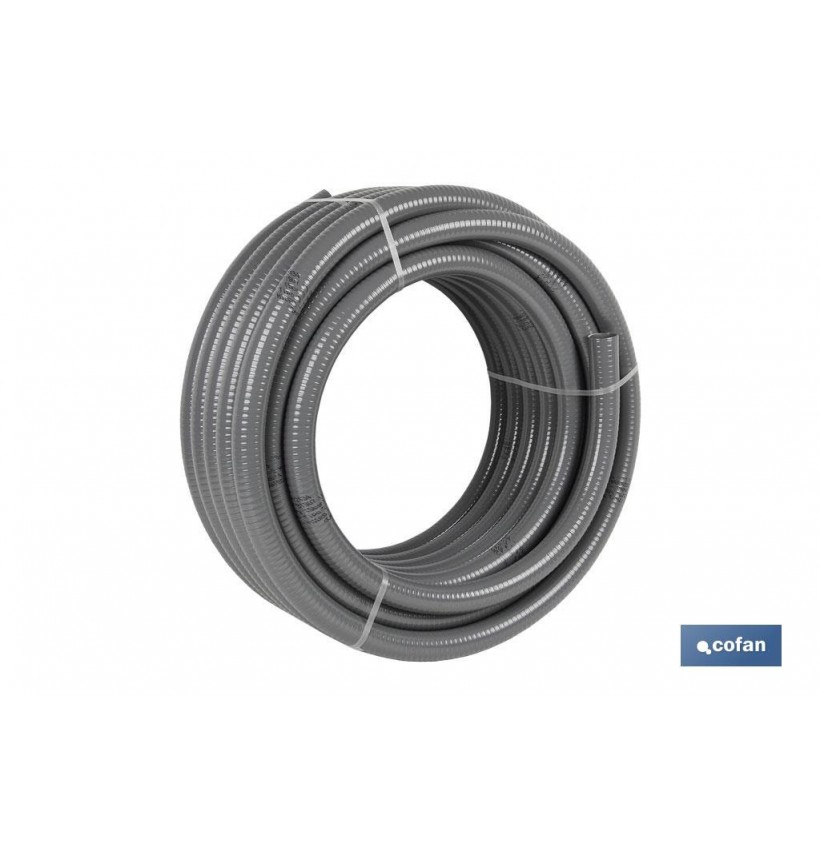 ROLLO DE TUBERÍA HIDRO GRIS CERTIFICADA Ø25 MM 25 M