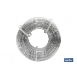 MANGUERA PVC MONOCAPA CRISTAL 25x31mm/50m