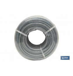 MANGUERA PVC CRISTAL C/REFUERZO 12x18mm/50m