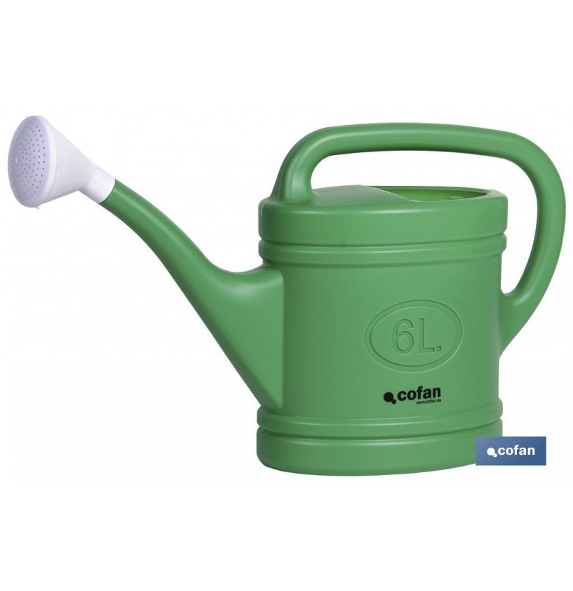 REGADERA VERDE 6 LITROS 53X15X32cm