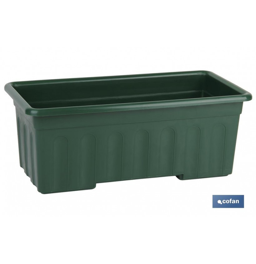JARDINERA VERDE  MODELO AZAHAR 40X20X15.5CM