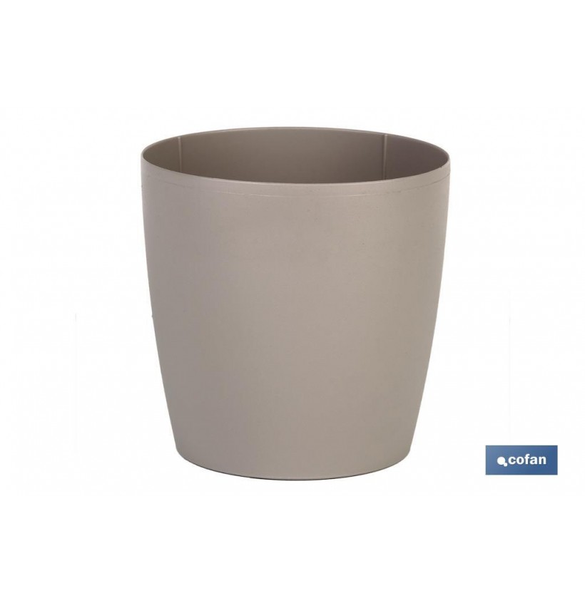 MACETA CAMELIA COLOR CREMA 24.5X23.6CM