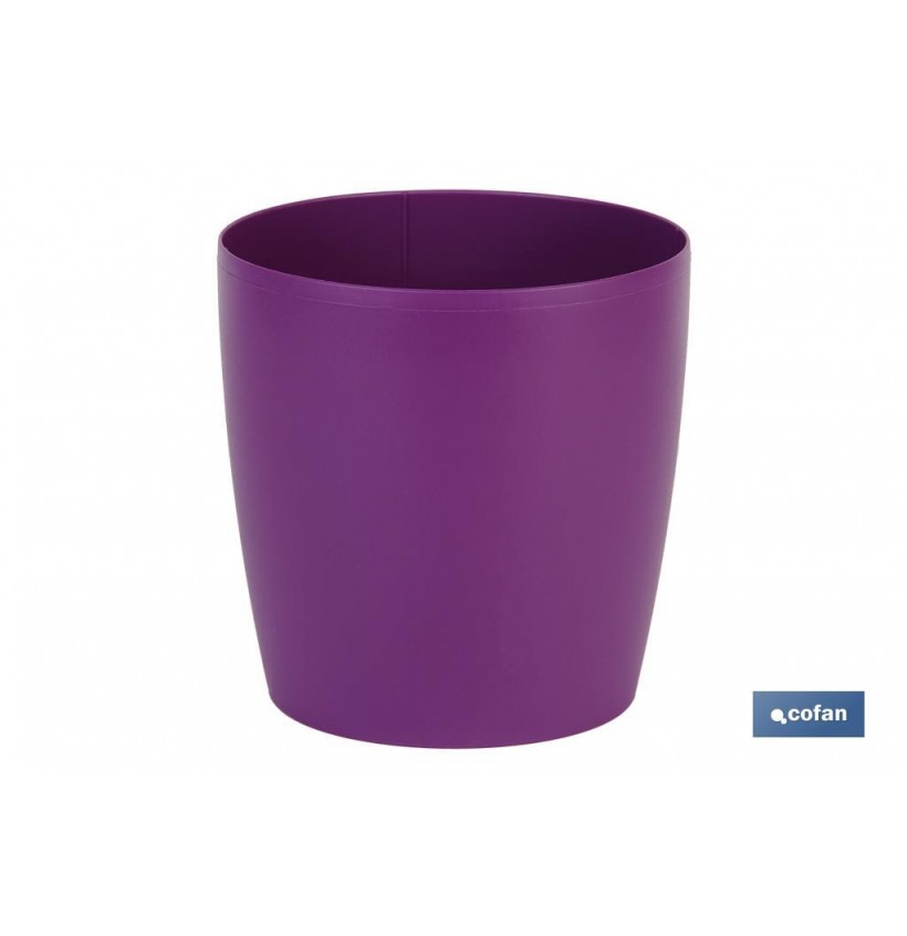 MACETA CAMELIA COLOR MORADO18X17.8cm
