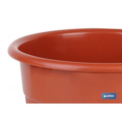 MACETA DALIA COLOR MARRON  19X16.5+ PLATO 16cm